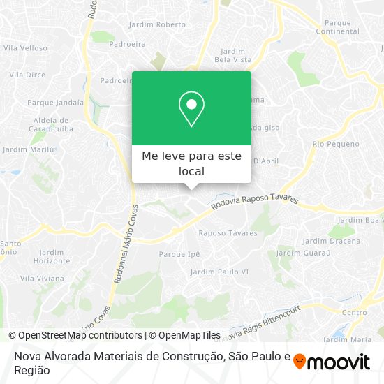Nova Alvorada Materiais de Construção mapa