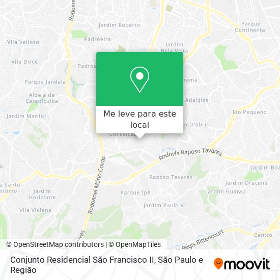 Conjunto Residencial São Francisco II mapa