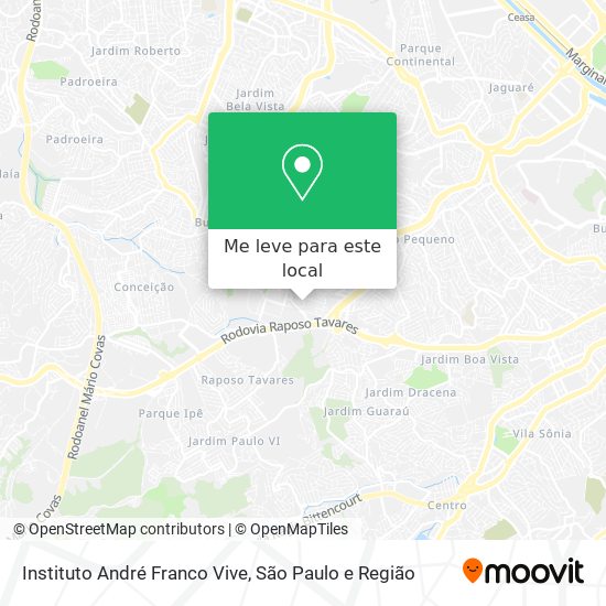 Instituto André Franco Vive mapa