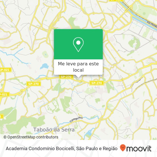 Academia Condomínio Bocicelli mapa