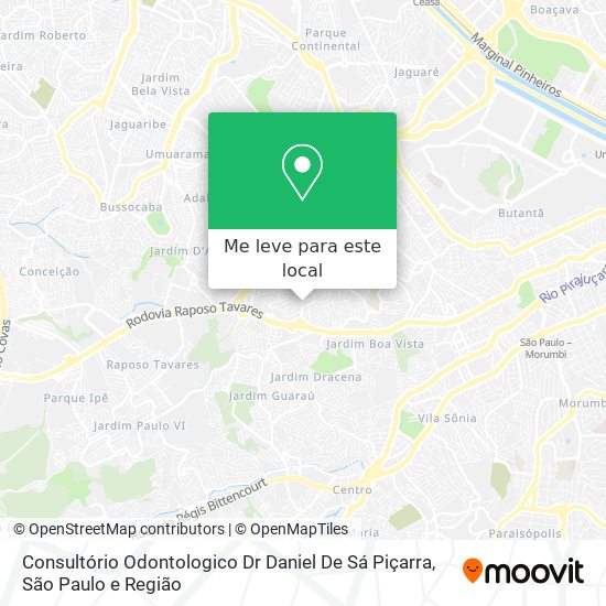 Consultório Odontologico Dr Daniel De Sá Piçarra mapa