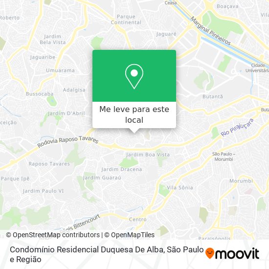 Condomínio Residencial Duquesa De Alba mapa