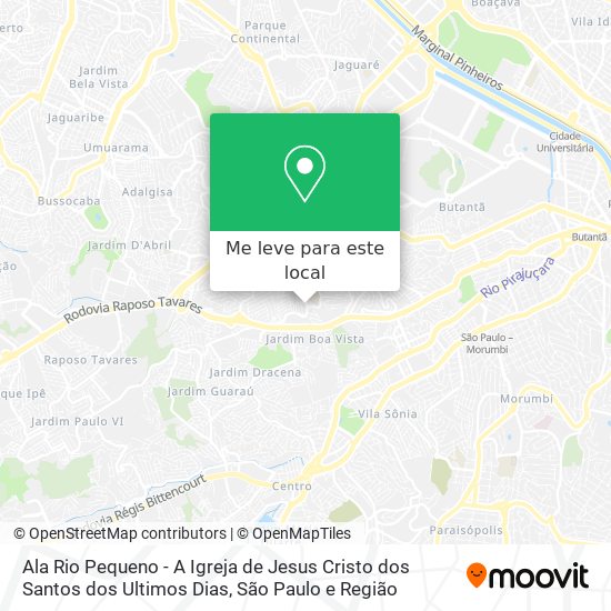 Ala Rio Pequeno - A Igreja de Jesus Cristo dos Santos dos Ultimos Dias mapa