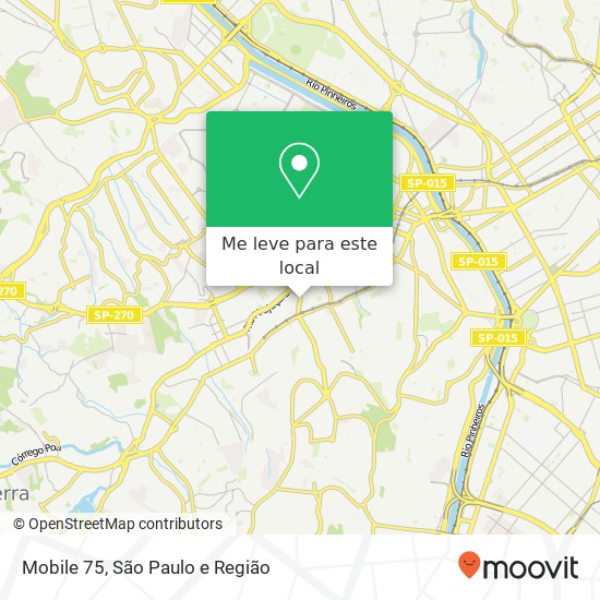 Mobile 75 mapa