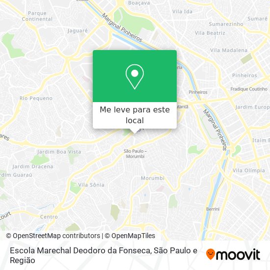 Escola Marechal Deodoro da Fonseca mapa