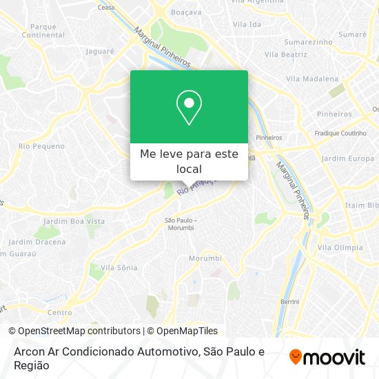 Arcon Ar Condicionado Automotivo mapa