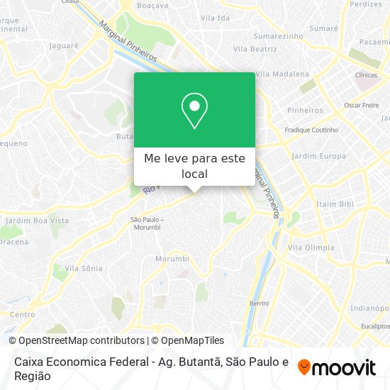 Caixa Economica Federal - Ag. Butantã mapa