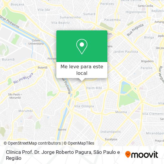 Clínica Prof. Dr. Jorge Roberto Pagura mapa
