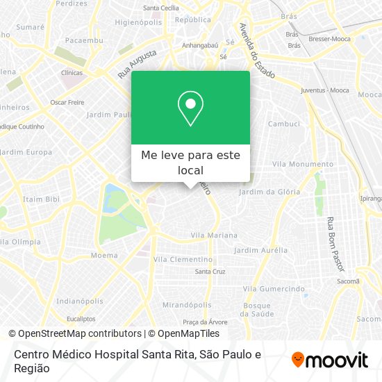 Centro Médico Hospital Santa Rita mapa