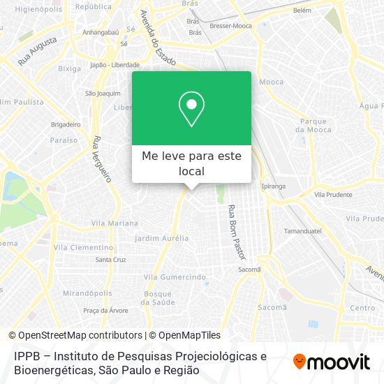 IPPB – Instituto de Pesquisas Projeciológicas e Bioenergéticas mapa