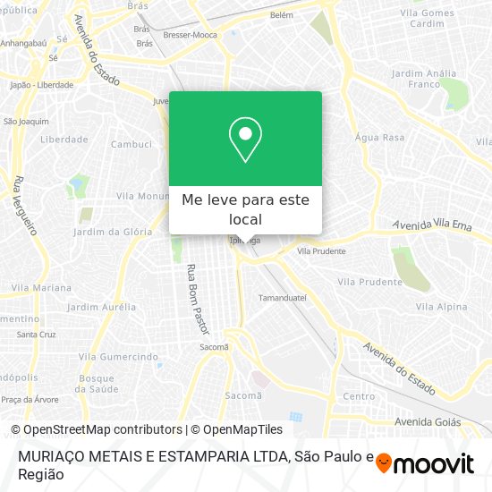 MURIAÇO METAIS E ESTAMPARIA LTDA mapa