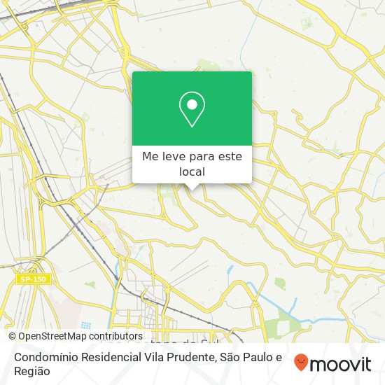 Condomínio Residencial Vila Prudente mapa