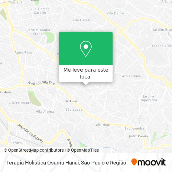 Terapia Holística Osamu Hanai mapa