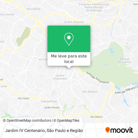 Jardim IV Centenário mapa