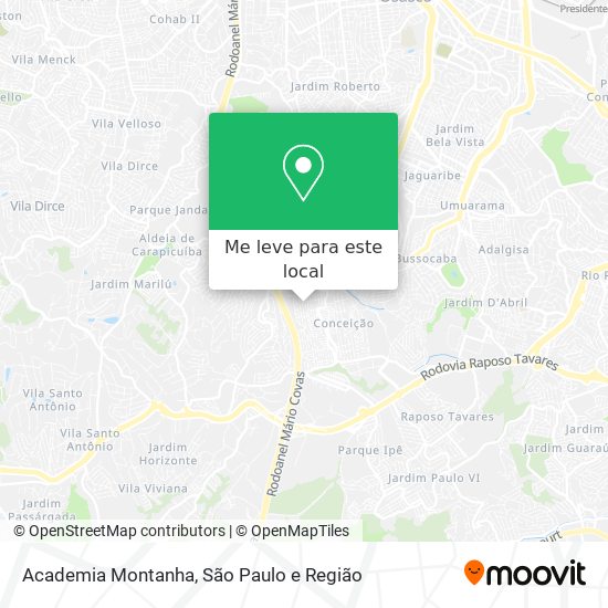 Academia Montanha mapa