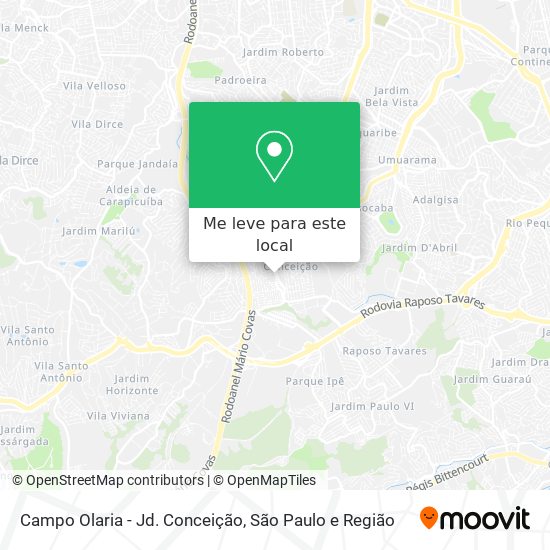 Campo Olaria - Jd. Conceição mapa