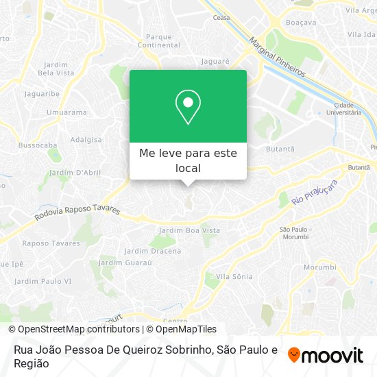 Rua João Pessoa De Queiroz Sobrinho mapa