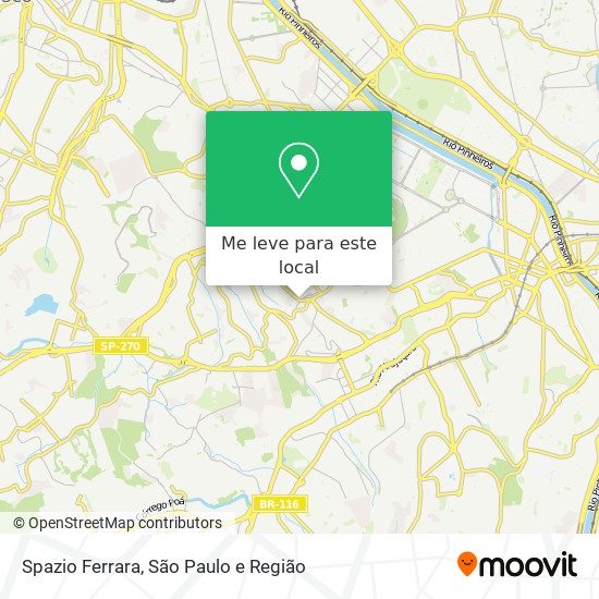 Spazio Ferrara mapa