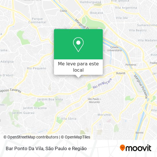 Bar Ponto Da Vila mapa