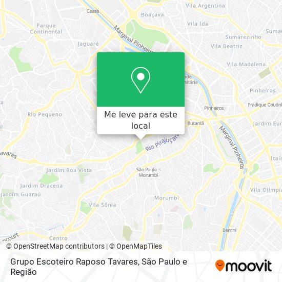 Grupo Escoteiro Raposo Tavares mapa