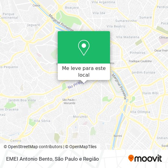 EMEI Antonio Bento mapa