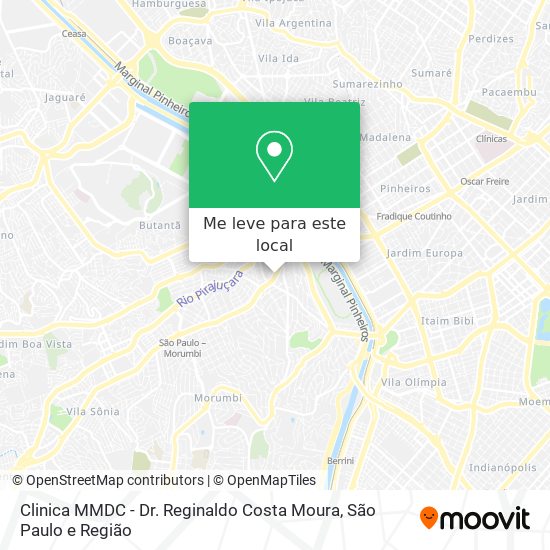 Clinica MMDC - Dr. Reginaldo Costa Moura mapa