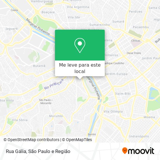 Rua Gália mapa