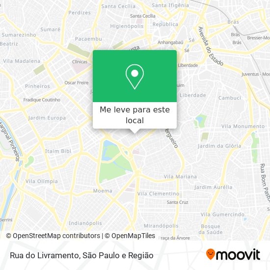 Rua do Livramento mapa