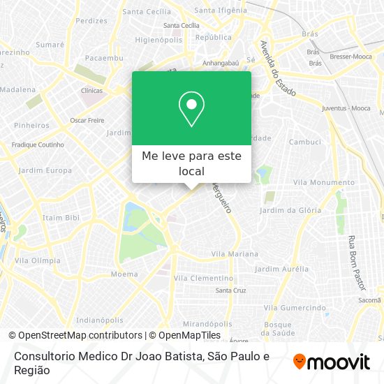 Consultorio Medico Dr Joao Batista mapa
