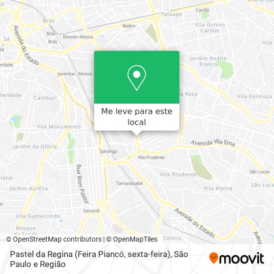 Pastel da Regina (Feira Piancó, sexta-feira) mapa