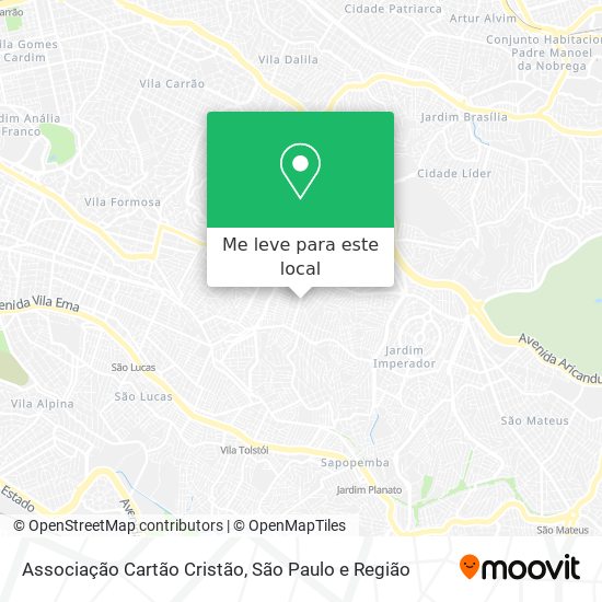 Associação Cartão Cristão mapa