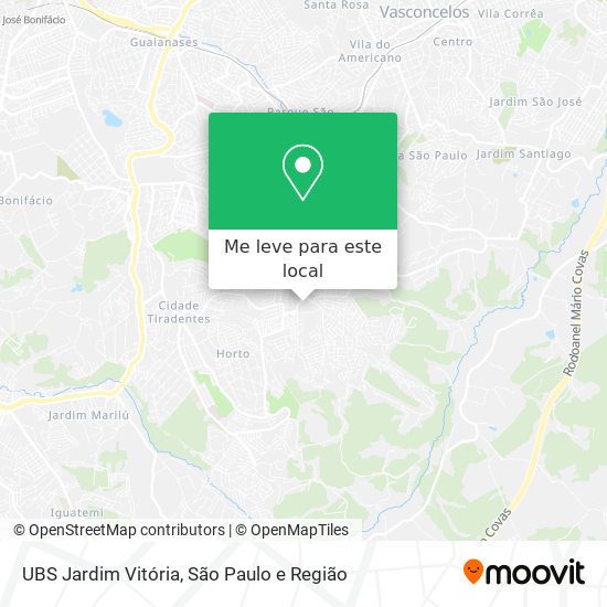 UBS Jardim Vitória mapa