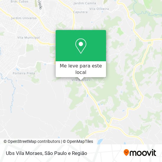 Ubs Vila Moraes mapa