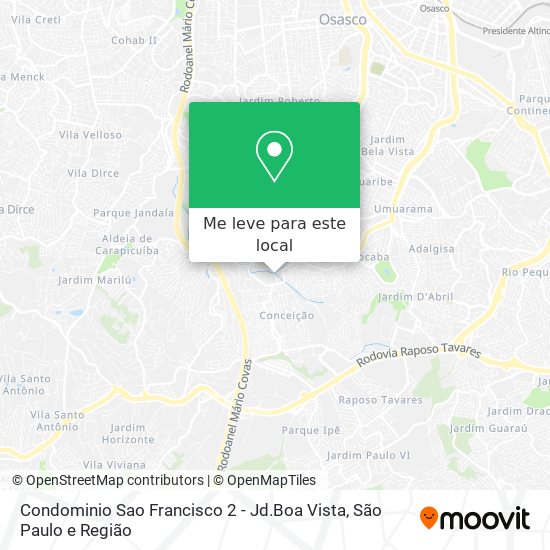 Condominio Sao Francisco 2 - Jd.Boa Vista mapa