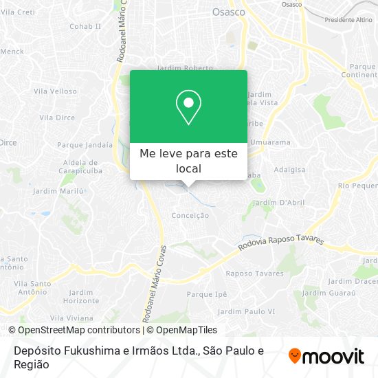 Depósito Fukushima e Irmãos Ltda. mapa
