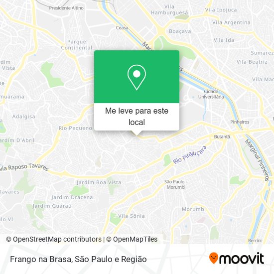 Frango na Brasa mapa