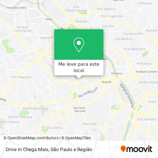 Drive In Chega Mais mapa