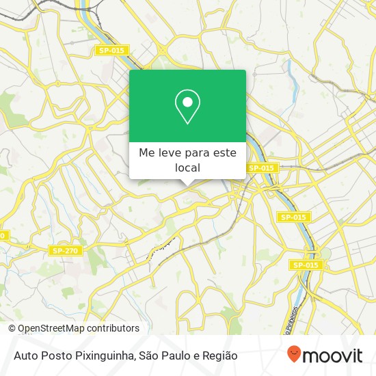 Auto Posto Pixinguinha mapa