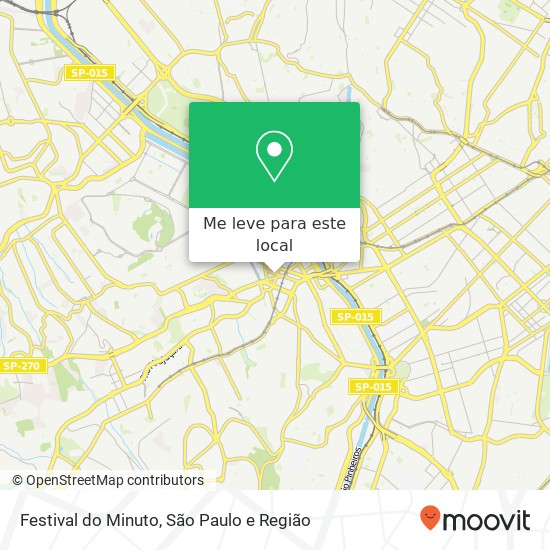 Festival do Minuto mapa
