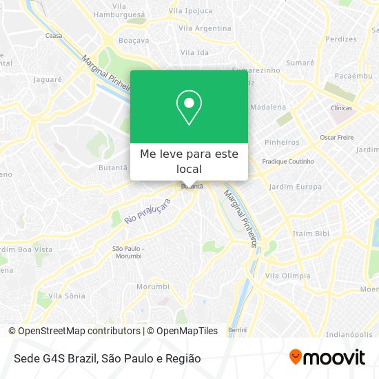 Sede G4S Brazil mapa