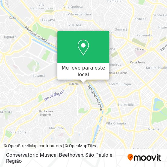 Conservatório Musical Beethoven mapa