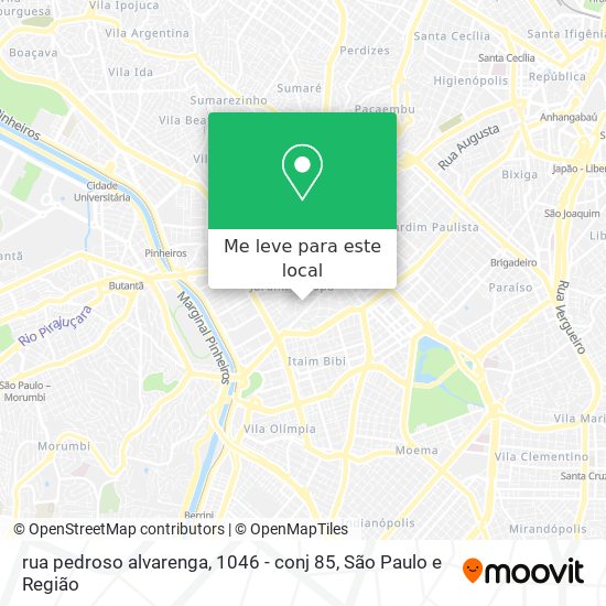 rua pedroso alvarenga, 1046 - conj 85 mapa