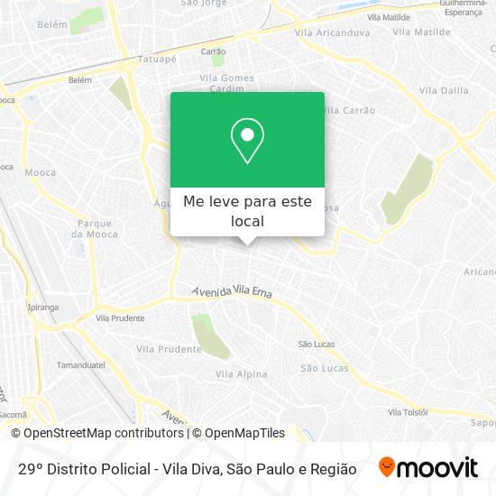 29º Distrito Policial - Vila Diva mapa