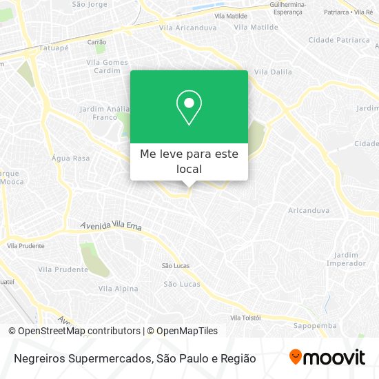 Negreiros Supermercados mapa