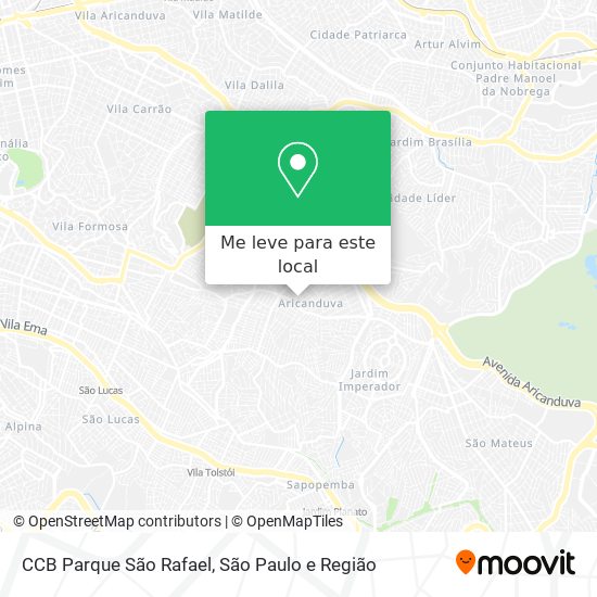 CCB Parque São Rafael mapa