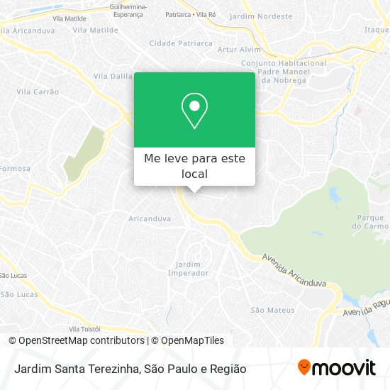 Jardim Santa Terezinha mapa