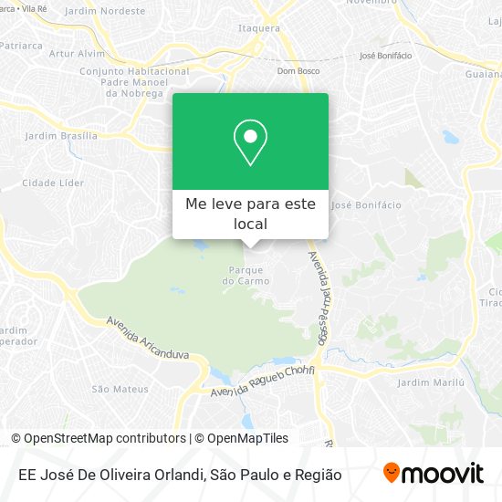 EE José De Oliveira Orlandi mapa