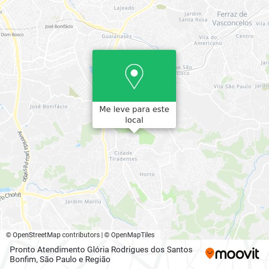 Pronto Atendimento Glória Rodrigues dos Santos Bonfim mapa