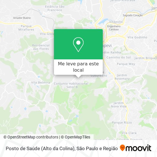 Posto de Saúde (Alto da Colina) mapa
