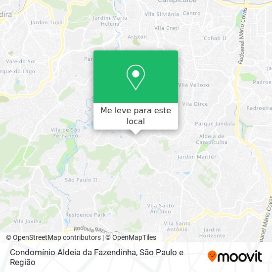 Condomínio Aldeia da Fazendinha mapa